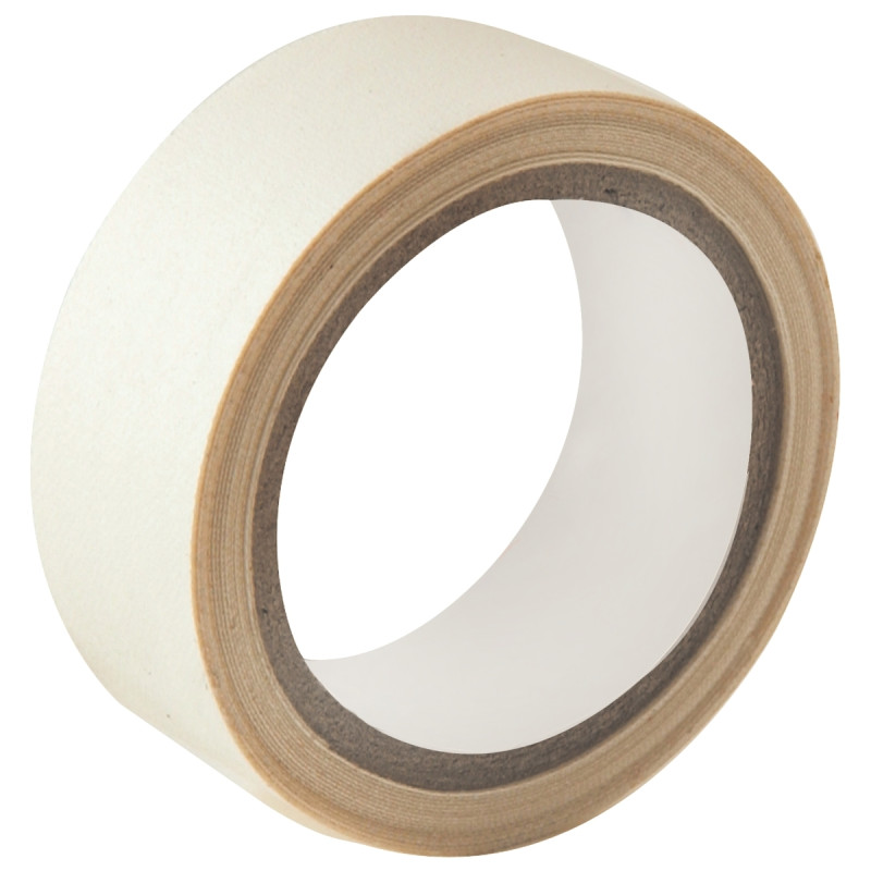 Rouleau adhésif toilé 19mmx2,7m coloris blanc - Pour tous travaux de r