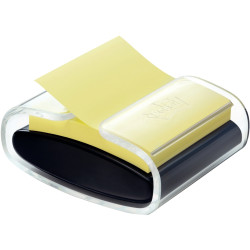 Dévidoir noir Znotes + bloc notes notes en Z repositionnables format 7