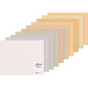 Paquet de 10 feuilles mi-teintes 50x65cm coloris pastels