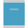 Cahier piqué 96 pages, 24x32 cm, seyès, papier 90g, bleu