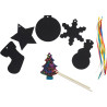 Sachet de 60 formes Noël à gratter
