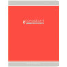 Cahier piqué 96 pages, 24x32 cm, seyès, papier 90g, rouge