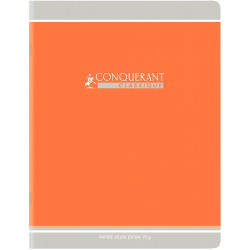 Cahier piqué 96 pages, 24x32 cm, seyès, papier 90g, orange