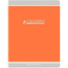 Cahier piqué 96 pages, 24x32 cm, seyès, papier 90g, orange