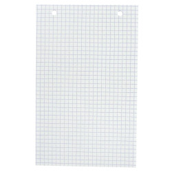 Boîte de 100 fiches bristol perforées carte forte 205 g blanc quadrill