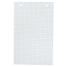 Boîte de 100 fiches bristol perforées carte forte 205 g blanc quadrill