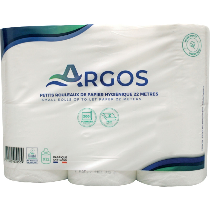 Lot de 12 rouleaux de papier hygiénique 2 plis