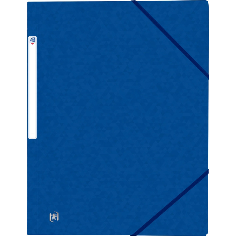 Chemise 3 rabats à élastiques TOP FILE+ carte lustrée 390g, bleu