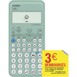 Machine a calculer scientifique Casio FX92+ Spéciale Collèges Classwiz