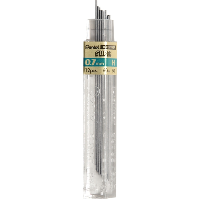 Étui de 12 mines Hi-Polymer 0,7 mm H