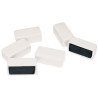 Blister de 6 punaises magnétiques 12x25 mm blanc