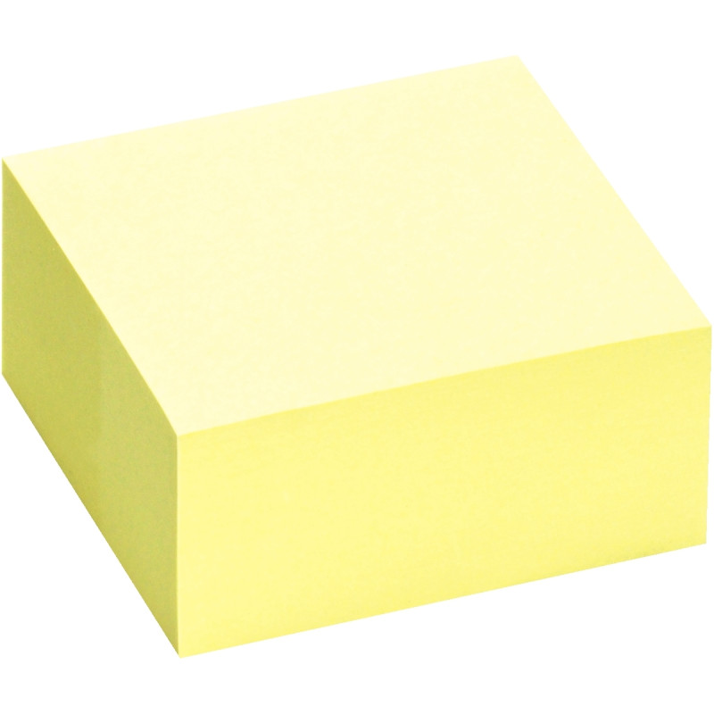Bloc cube de 400 feuilles de notes repositionnables 75 x 75 mm coloris