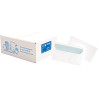 Boite de 500 enveloppes blanches 110x220mm 80g bande siliconée