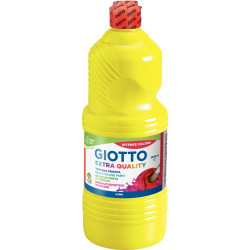 Flacon de 1L de gouache liquide GIOTTO coloris jaune primaire