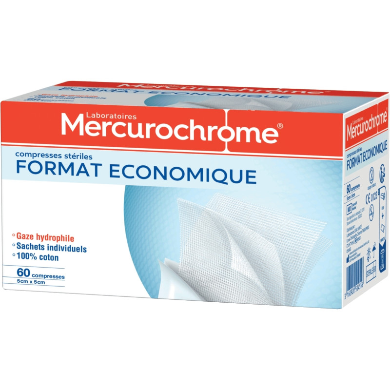 Boite de 60 compresses strériles