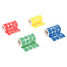 Lot de 4 rouleaux de maxi gommettes géométriques adhésives, couleurs v