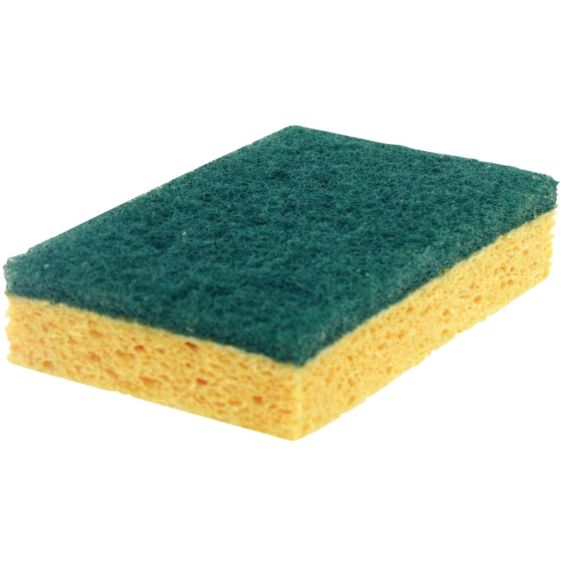 Lot de 2 éponges avec abrasif vert