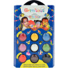 Palette de maquillage à l'eau GRIM'TOUT Carnaval 9 couleurs assortis