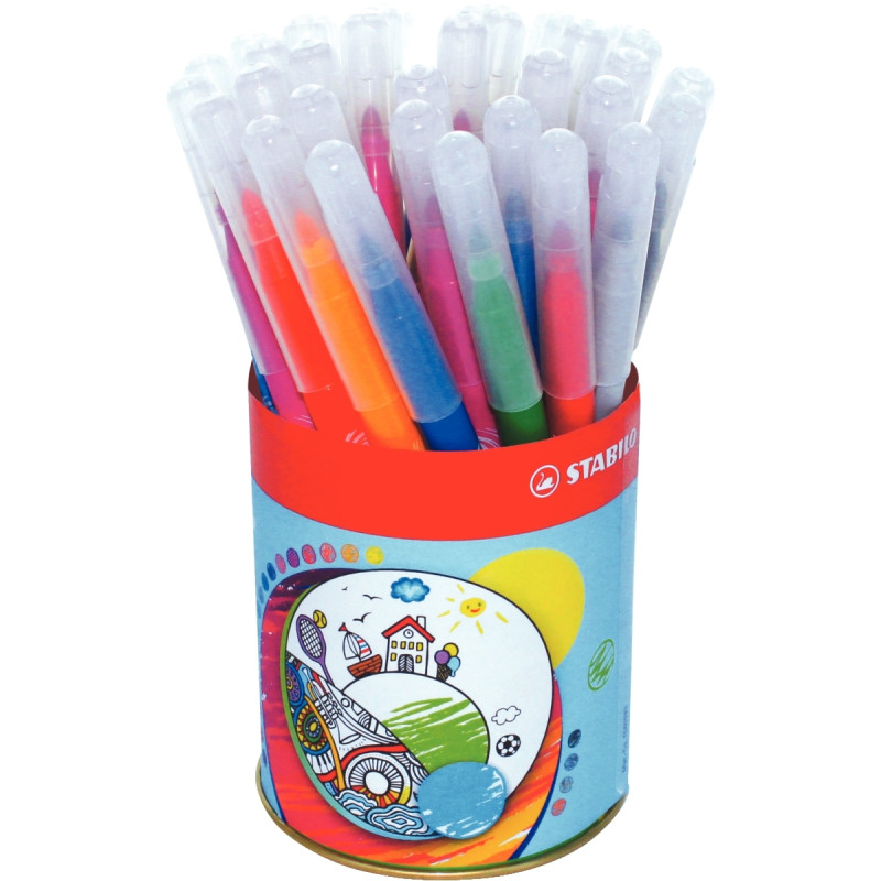 Pot de 36 feutres Power assortis