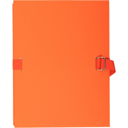 Chemise extensible toilée, orange