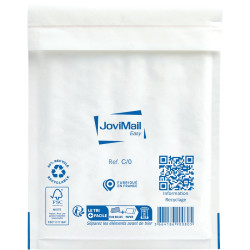 Carton de 100 pochettes blanches bulles d'air 150x210mm