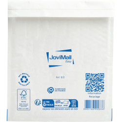 Carton de 100 pochettes blanches bulles d'air 220x260mm