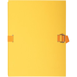 Chemise extensible toilée, jaune
