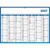 Calendrier semestriel 7 mois par face 40x55cm souple