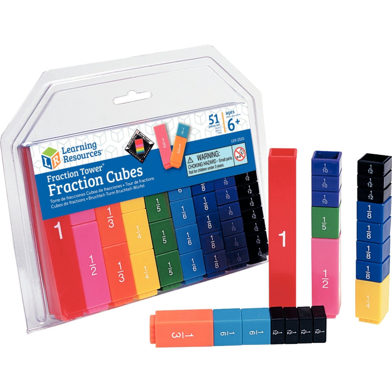 Set de cubes de fractions empilables