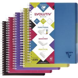Cahier à reliure intégrale EVOLUTIV'BOOK 240 pages perforées, format A