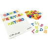 Sachet de 400 gommettes lettres en mousse de caoutchouc adhésives, cou