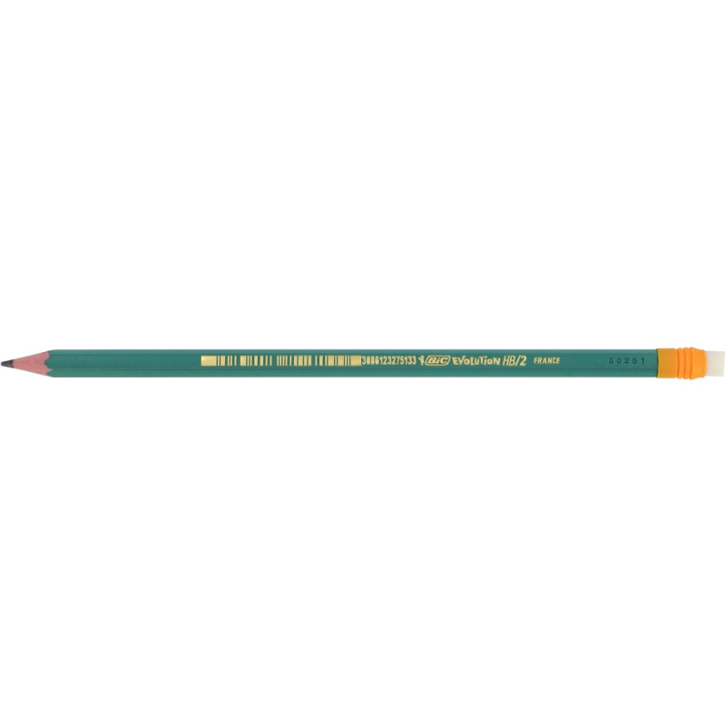Boîte de 12 crayons Évolution HB bout gomme