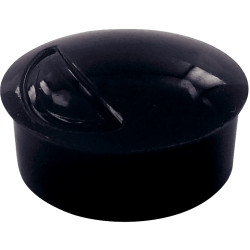 Blister de 6 punaises magnétiques, diamètre 22 mm. Noir