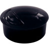 Blister de 6 punaises magnétiques, diamètre 22 mm. Noir