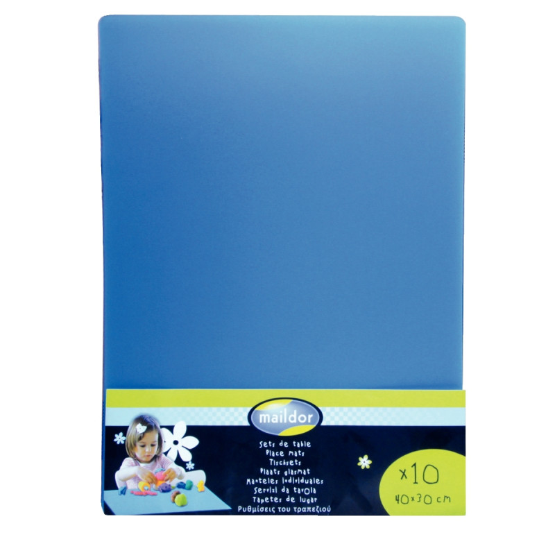 Sachet de 10 sets de table en polypropylène dimension : 40 x 30 cm