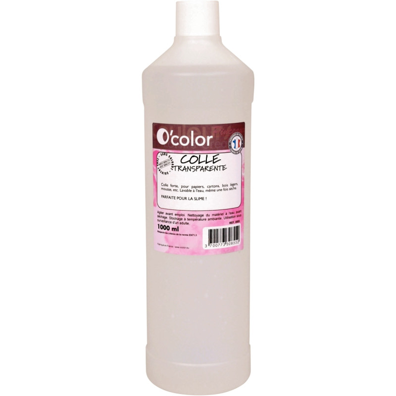 Flacon de colle 1L transparente O'Color
