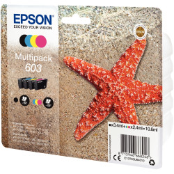 Epson ETOILE DE MER / 603 lot 4 cartouches encre noire, cyan, magenta,