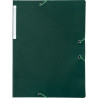 Chemise 3 rabats à élastiques en polypropylène opaque 4/10ème, vert