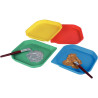 Lot de 4 plateaux 25x25x2.5cm assortis