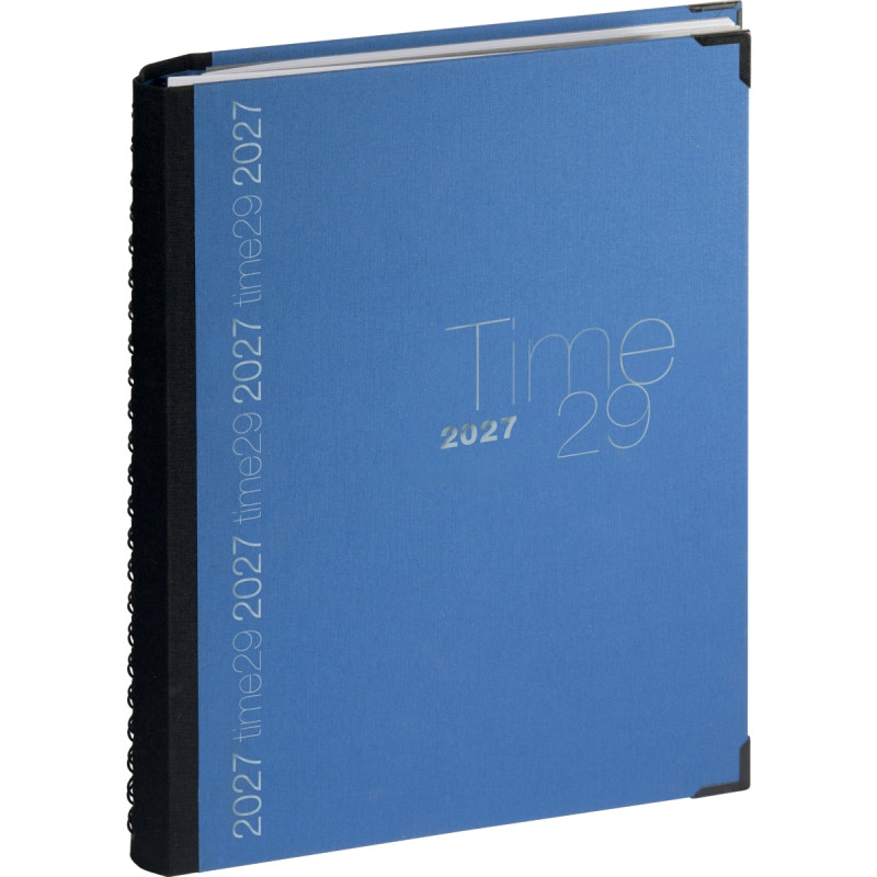 Agenda semainier Time29 spirale bleu