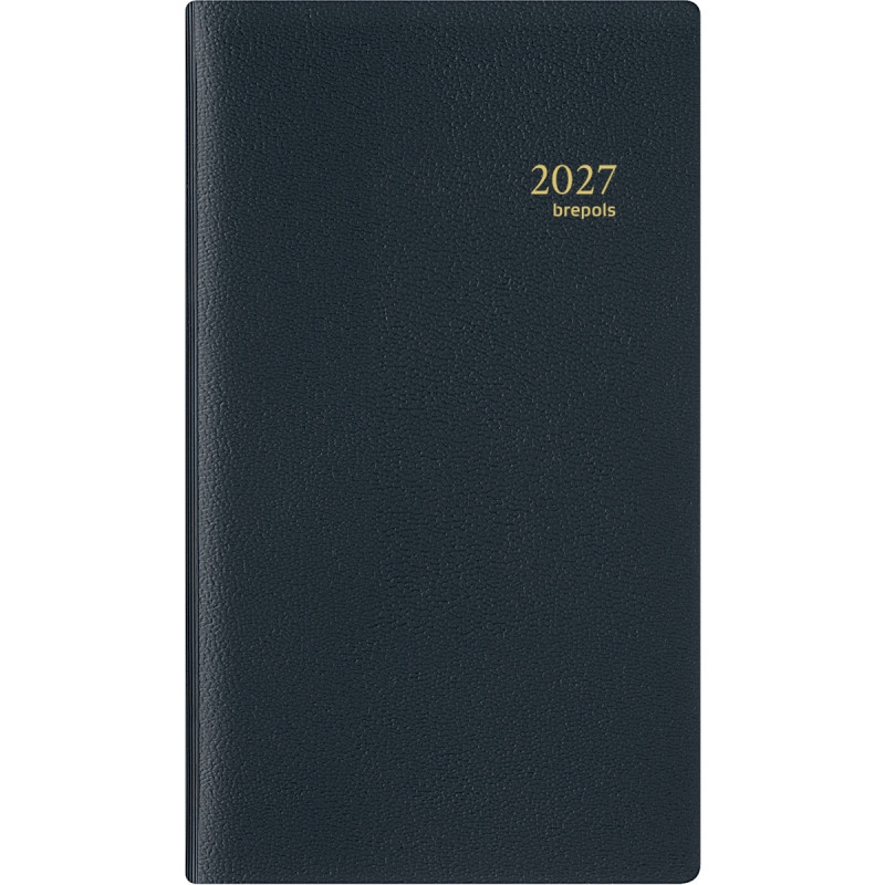 Agenda semainier Interplan 8,9x16cm noir