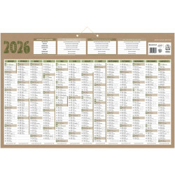 Calendrier annuel 13 mois Natura 43x65cm
