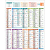 Calendrier 14mois Carte de France 55x43cm