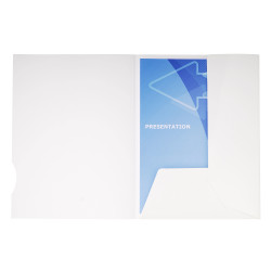 Boîte de 20 chemises de présentation carte brillante 250g Chromolux - A4