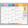 Calendrier semestriel 6 mois par face Tendance 21x26,5cm