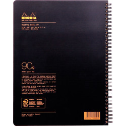 Cahier 160 pages MEETING BOOK RHODIACTIVE, format A4+, couverture en p