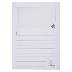 Paquet de 25 chemises à fenêtre Forever 130g/m2 - 22x31cm