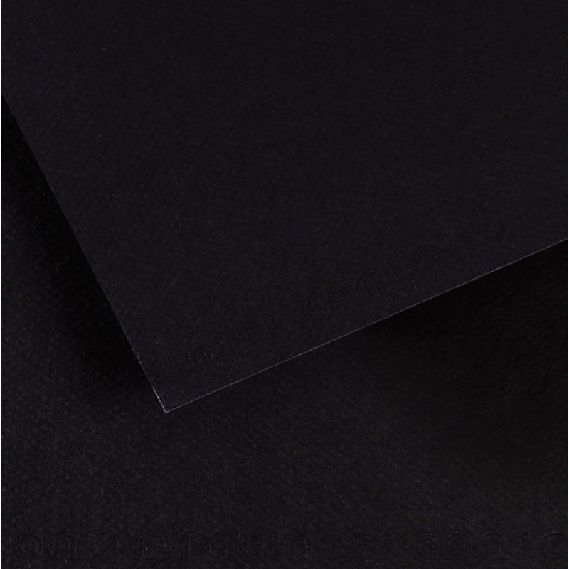 Paquet de 10 feuilles mi-teinte format 50x65cm noir
