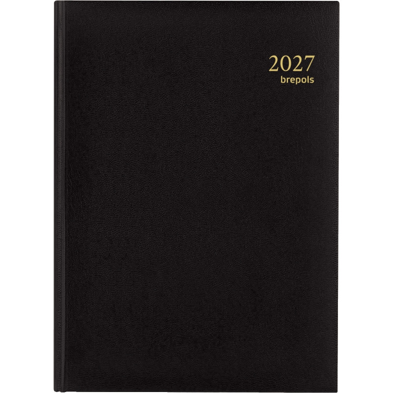 Agenda journalier euro 14,8x21cm noir