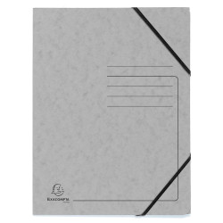 Chemise à élastique sans rabats carte lustrée 355gm2 - A4